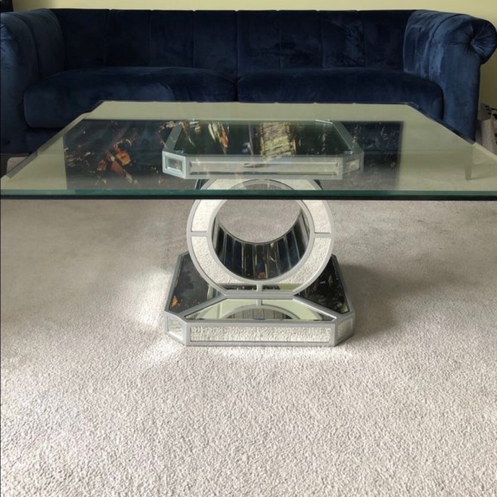 Living room glass table.From The RoomPlace - Picture 2 of 2